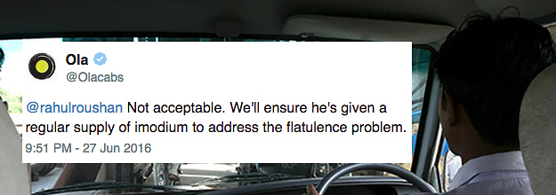 Olacabs Had To Address A Grievance About A Farting Driver, In Case You  Thought You Had It Bad