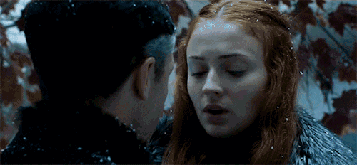 Dieu merci je n'aurais pas pu supporter un autre échange de salive entre Sansa et ce gros pervers.