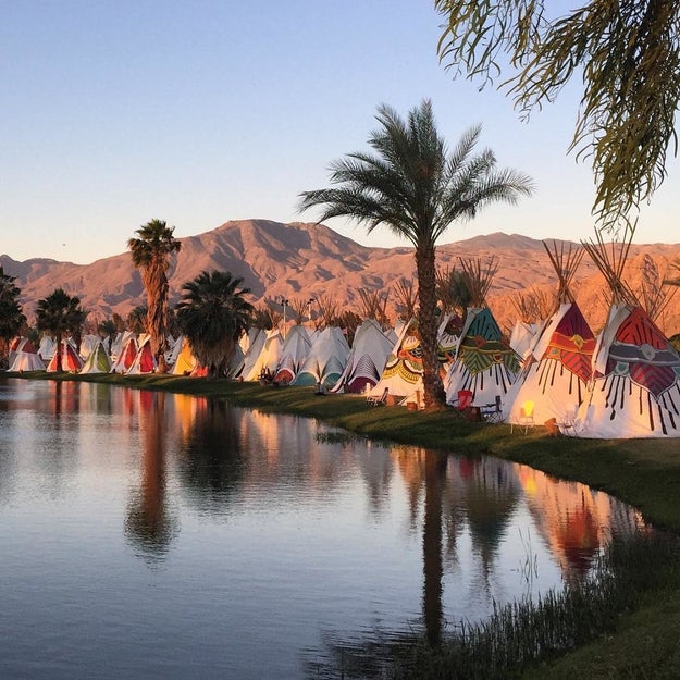 Camping auf amerikanischen Festivals: