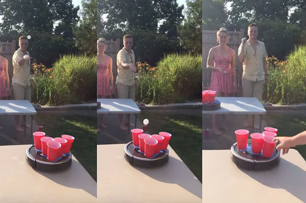 People Are Playing Beer On Roombas And It So Fun