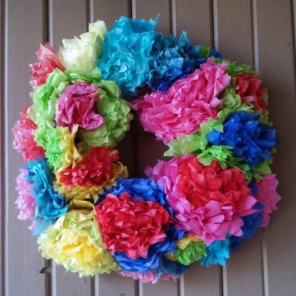 Via Crafty Lady Abby. Learn how to make Mexican tissue flowers here.