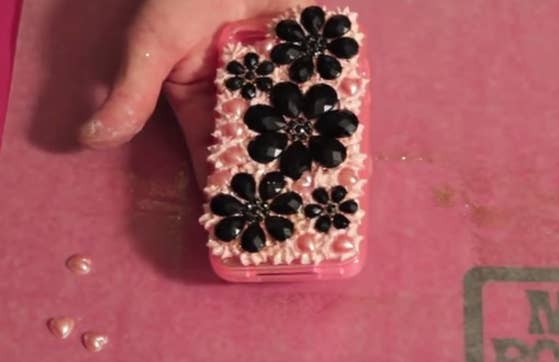 This is a Japanese trend called Decoden. With a little practice you can make almost anything look amazing. Watch a tutorial here.