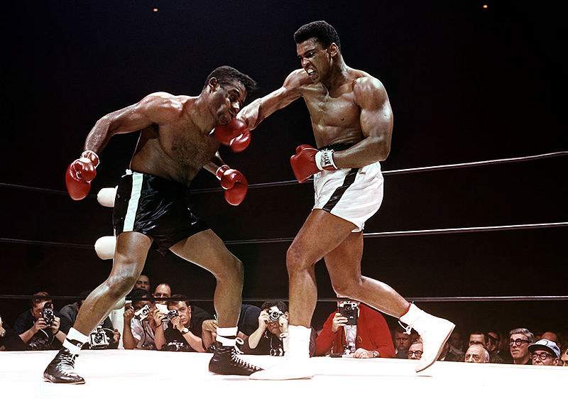 Floyd Patterson loses to Ali by TKO at 2:18 in round 12 of 15.