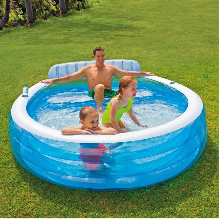 Most promising review: "Got this for the whole family. Perfect for a bbq day in the backyard big enough for two adults and my two kids." —The ladyGet it here.
