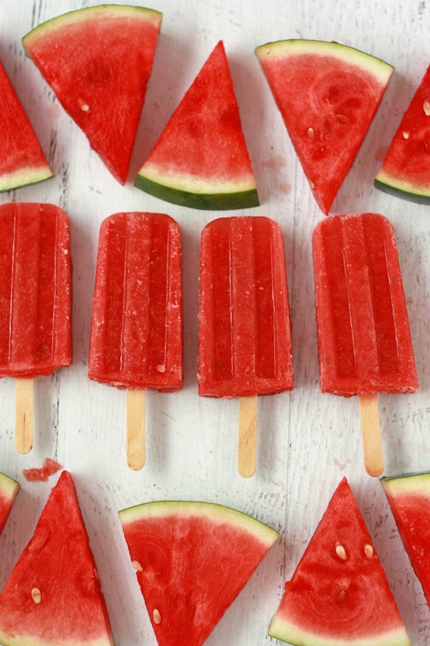 Strawberry Watermelon Popsicles