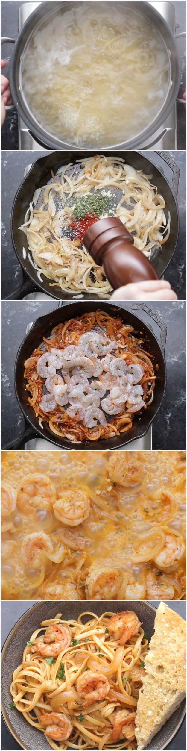 Lemon Paprika Shrimp Pasta