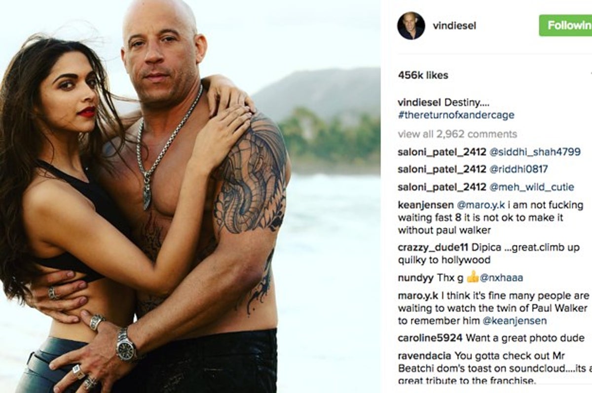 1200px x 797px - This Is Hands Down The Most Hilarious Comment On Deepika Padukone And Vin  Diesel's Instagram