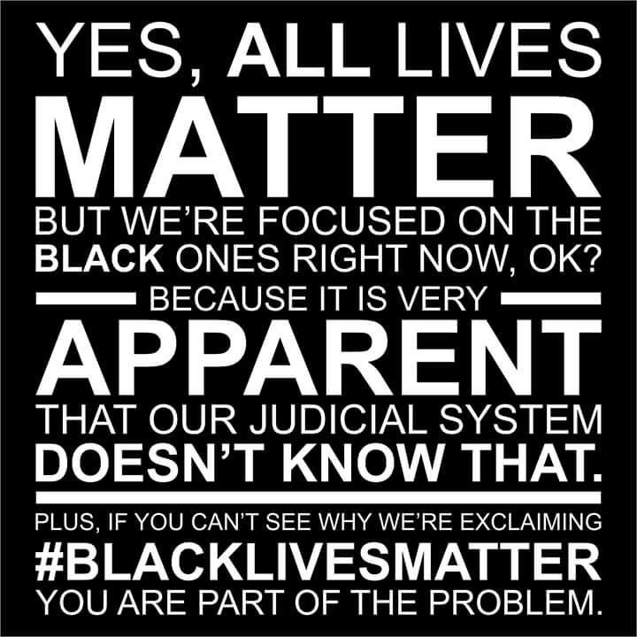 "It's obvious that All Lives Matter. The distinction is that ALL LIVES are not devalued. ALL LIVES are not stripped of humanity. ALL LIVES are not taken with zero regard for justice. BLACK LIVES are. And so, the #BlackLivesMatter movement has become necessary, because the messaging from society-at-large speaks a very different truth..."www.cocoamoore.com
