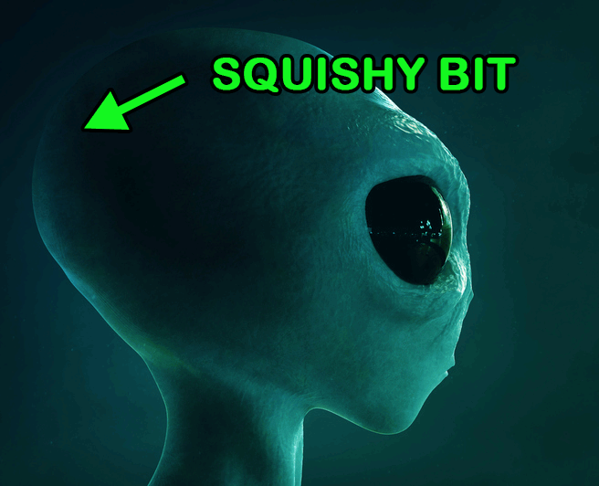 Every alien species has a weakness. The squishy bit at the back of their head is usually a good start.