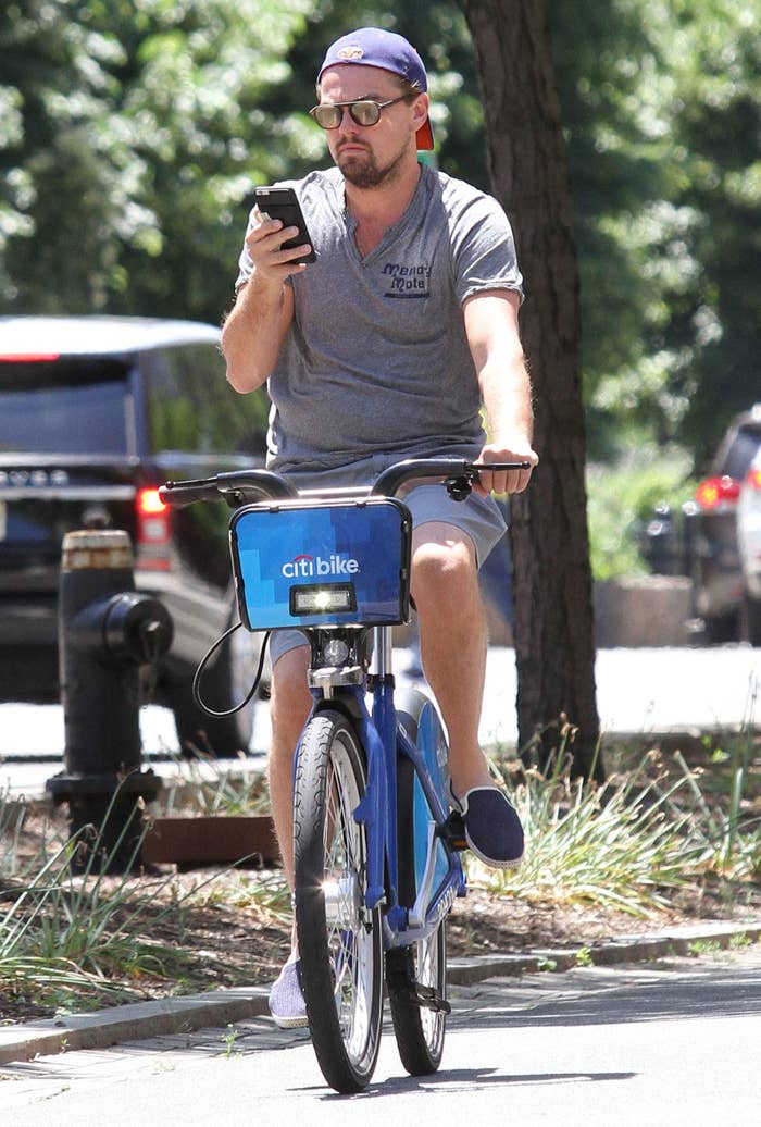 Leonardo DiCaprio Gave DiZero Fucks While Riding A Bike With His Friend
