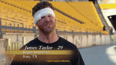 Someone please get this kid a band-aid.