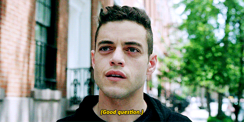 36. WHO'S KNOCKING ON ELLIOT'S DOOR?!!!!!37. Is it Whiterose?38. Is it Darlene?39. Is it Angela?40. Is it Tyrell?41. Is it the FBI?42. Is it Mr. Robot?43. Is it Scumbag Mike?