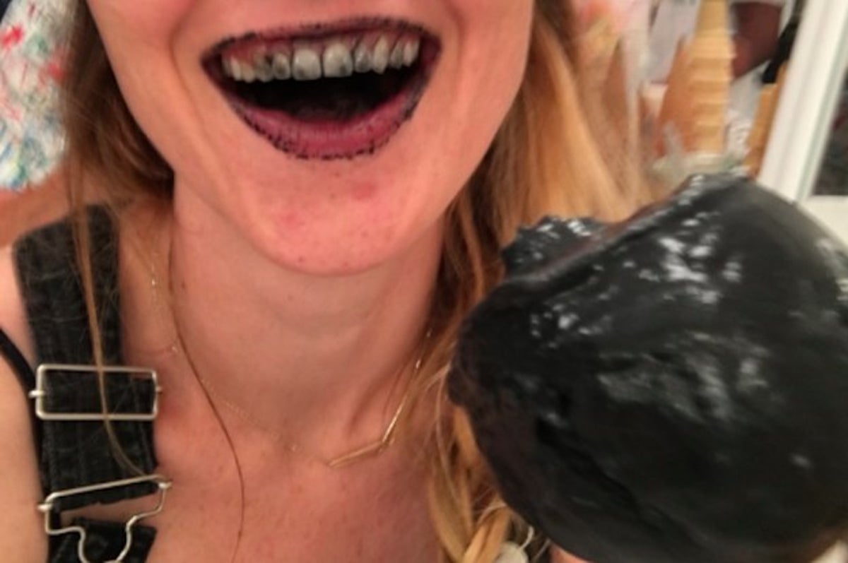 I Actually Tried That Black Ice Cream And Here's What It Tasted Like