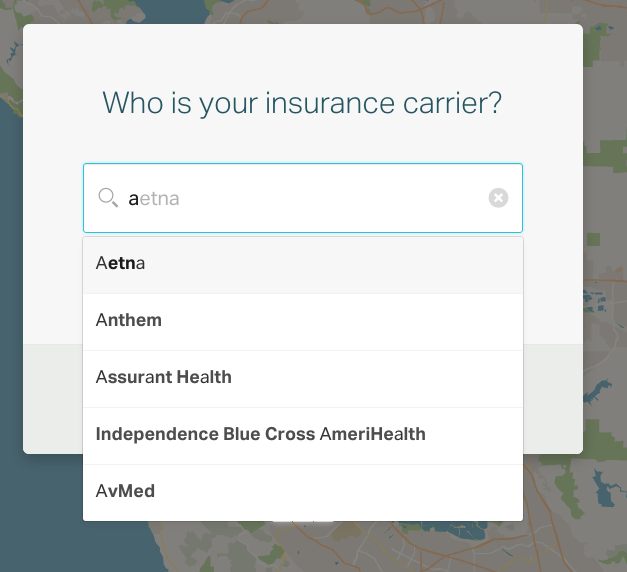 ... and your insurer is Aetna ...