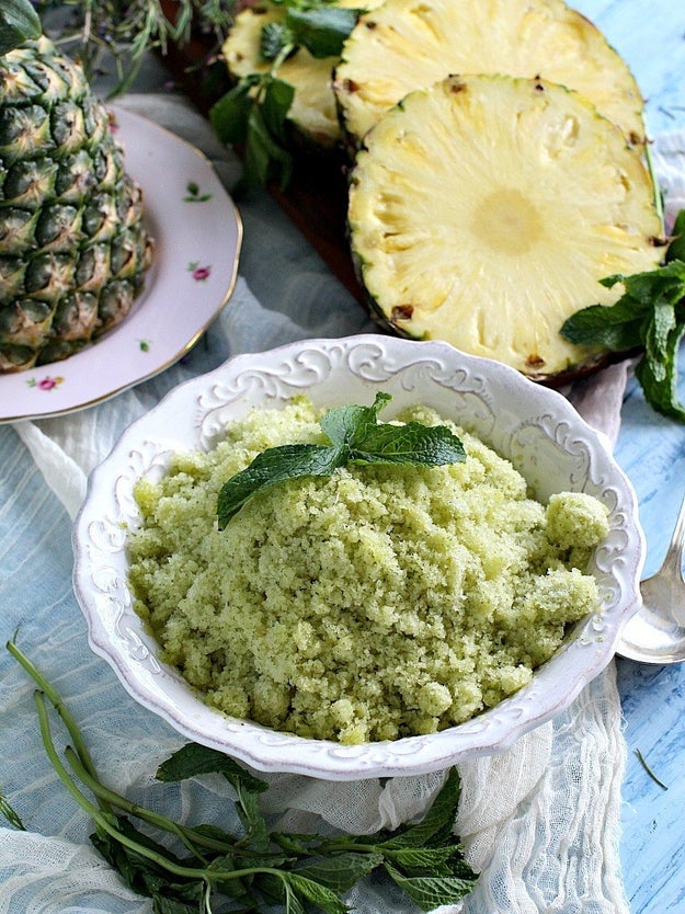 Mint Pineapple Granita