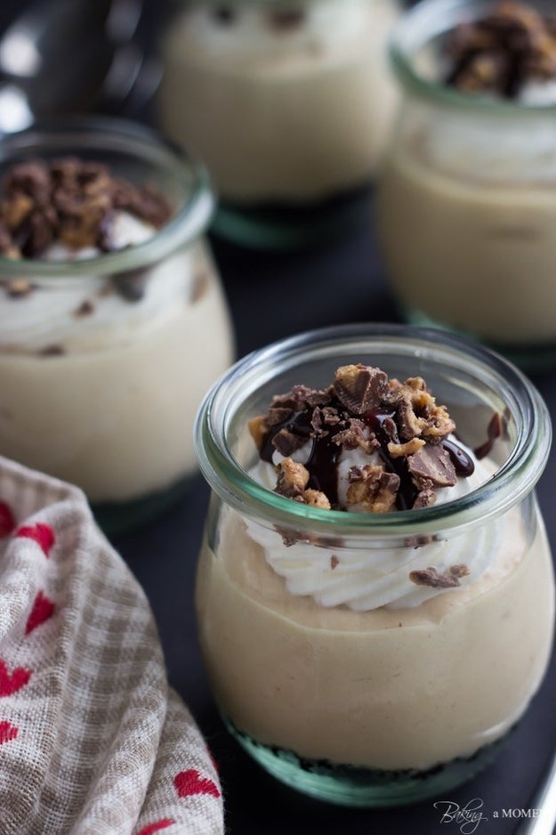 No-Bake Peanut Butter Pie Jars