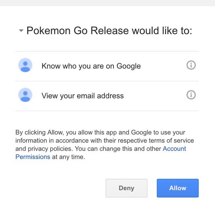How do I log into Pokémon GO with Google?