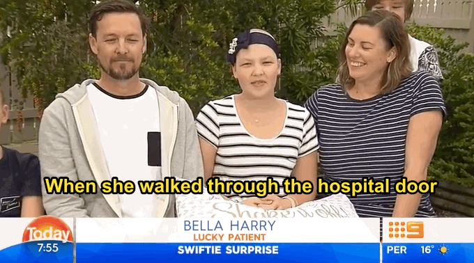 Bella's mother also noted that security was tight and media weren't alerted, saying, "it shows she was there for the kids rather than a publicity stunt".