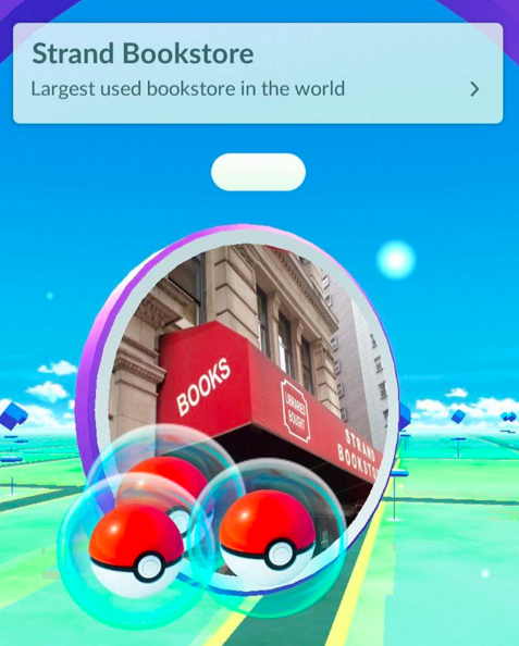 The Strand is a bookstore that's also a PokéStop in New York City, and according to the store, they're a hot spot for Bulbasaurs.