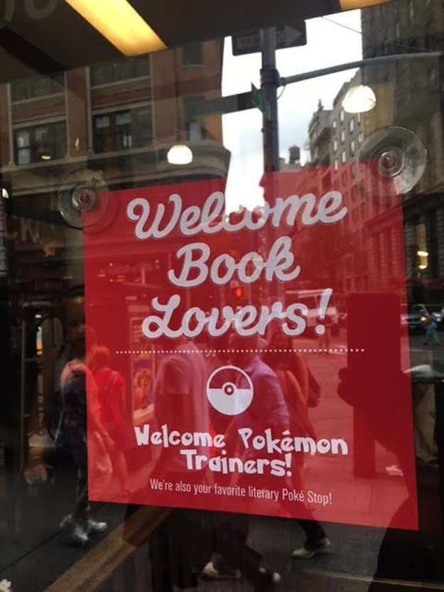 And now, even bookstores are getting involved and playing a pretty significant role as PokéStops or Gyms in the game.