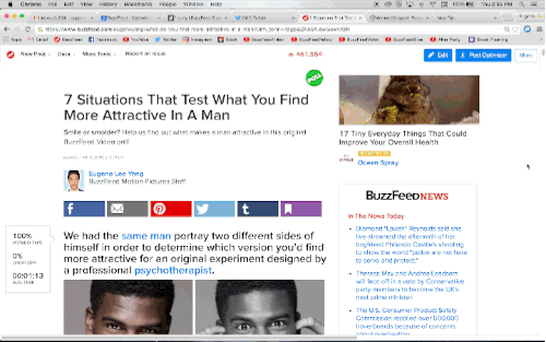 The premise: we had the same man portray two different sides of himself in order to determine which version you’d find more attractive for an original experiment designed by a professional psychotherapist.