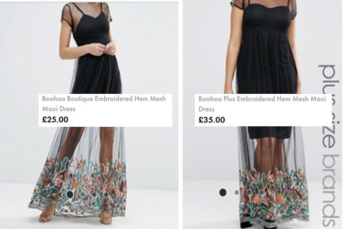 Women Are Pissed Off With Boohoo For Charging More For A Plus-Size Dress