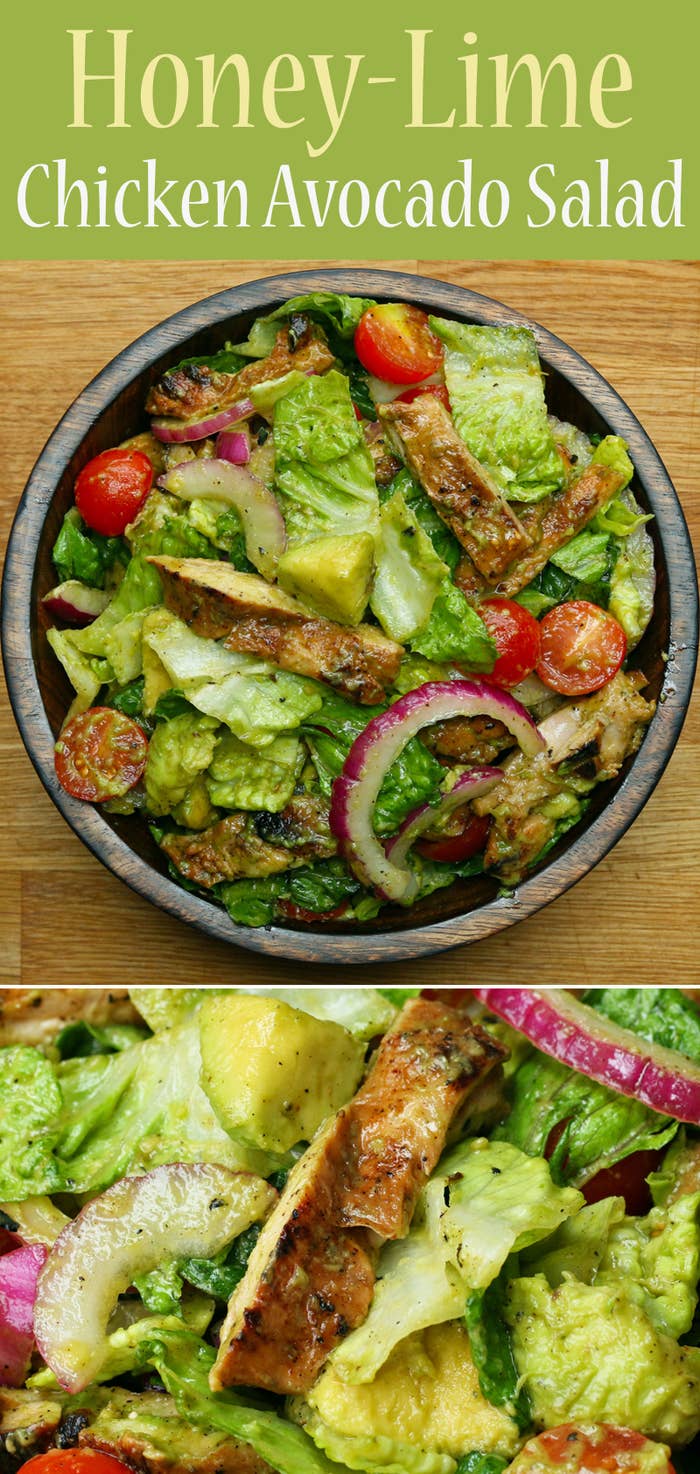 Try This Honey-Lime Chicken And Avocado Salad For A Refreshing Meal