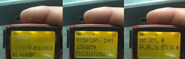 Zumindest auf die Kollegen von der Polizei ist noch Verlass: