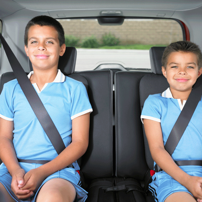 If you're the shortest sibling, congratulations! You got the middle seat!