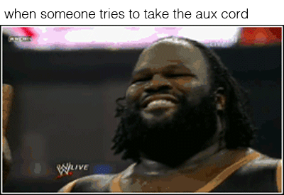 All hail the aux cord. Bow to the person who yields its awesome power.