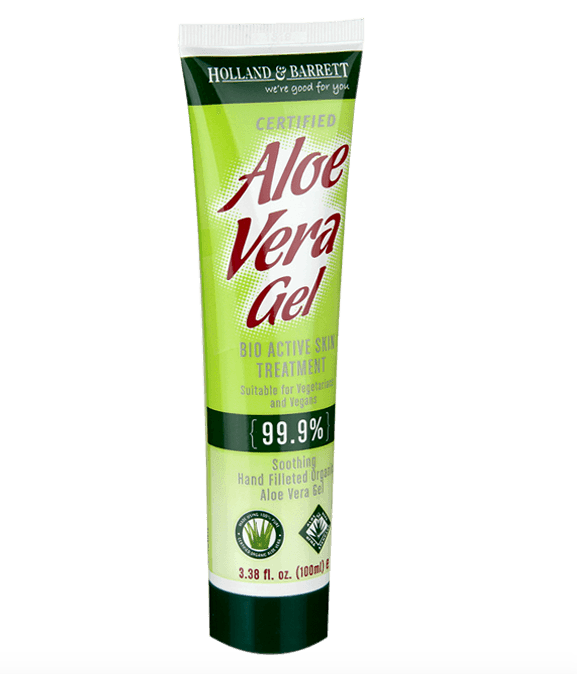 "Aloe Vera gel is the best aftersun for when you get burnt or just need cooling down. Especially if you keep it in the fridge." – Kelly Oakes.