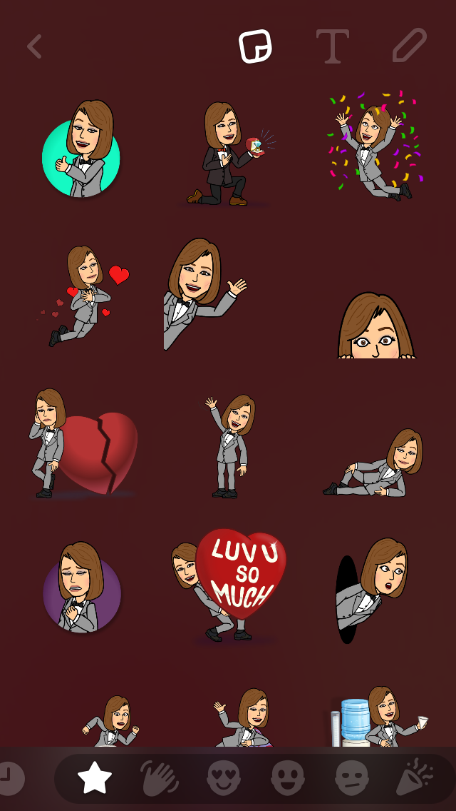 Voila! There are your Bitmojis, ready to add to your photo.