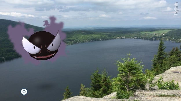 Gastly haunts his way over a mountain in Ontario.