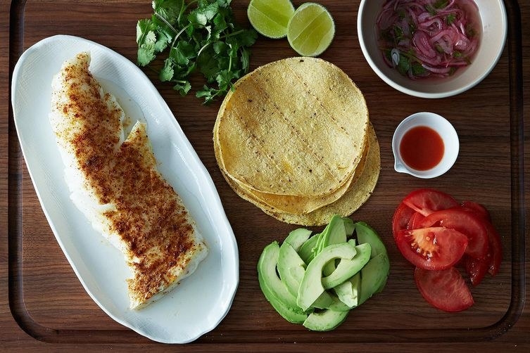 Fish taco ingredients