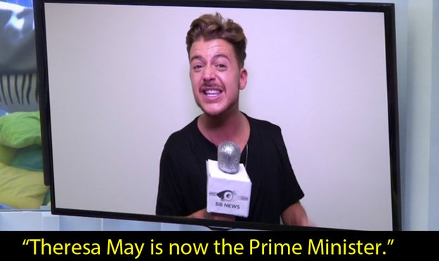 BUT YOU WOULD BE WRONG. As the contestants were then asked if Theresa May is our new prime minister (which they all got wrong again by the way).