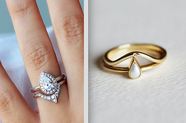 stacked engagement rings