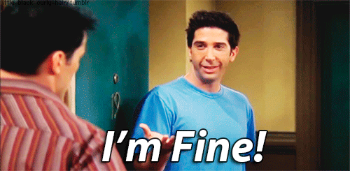 "NO I'M NOT SICK I JUST HAVE ALLERGIES OK?"