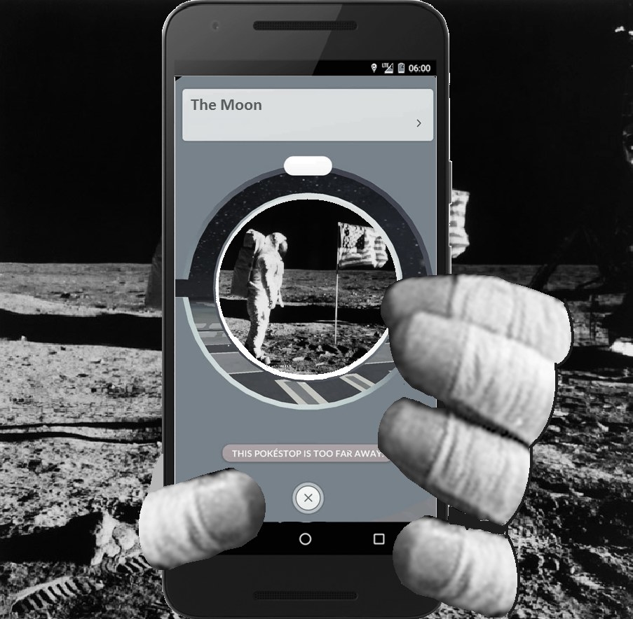"One small step for man, one giant Pokéstop for mankind."