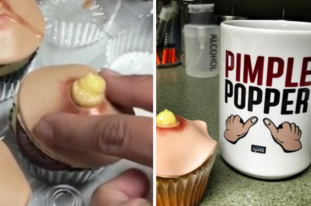 Afzonderlijk zwak Geld rubber A Baker Invented Pimple Cupcakes That Pop When You Squeeze 'Em