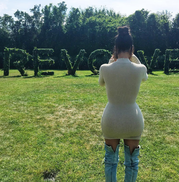 kim kardashian jean boots