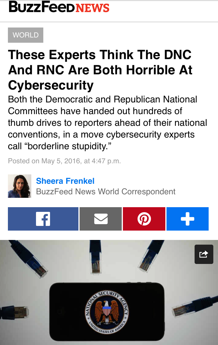 Before Hacking, The DNC Mocked A Report Questioning Its Cybersecurity