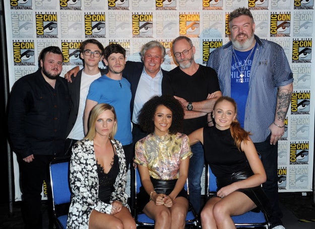 A lot of the key cast and creative minds behind Game of Thrones were at the Comic-Con panel, lookin' good (although some of them are, ya know, dead on the show).