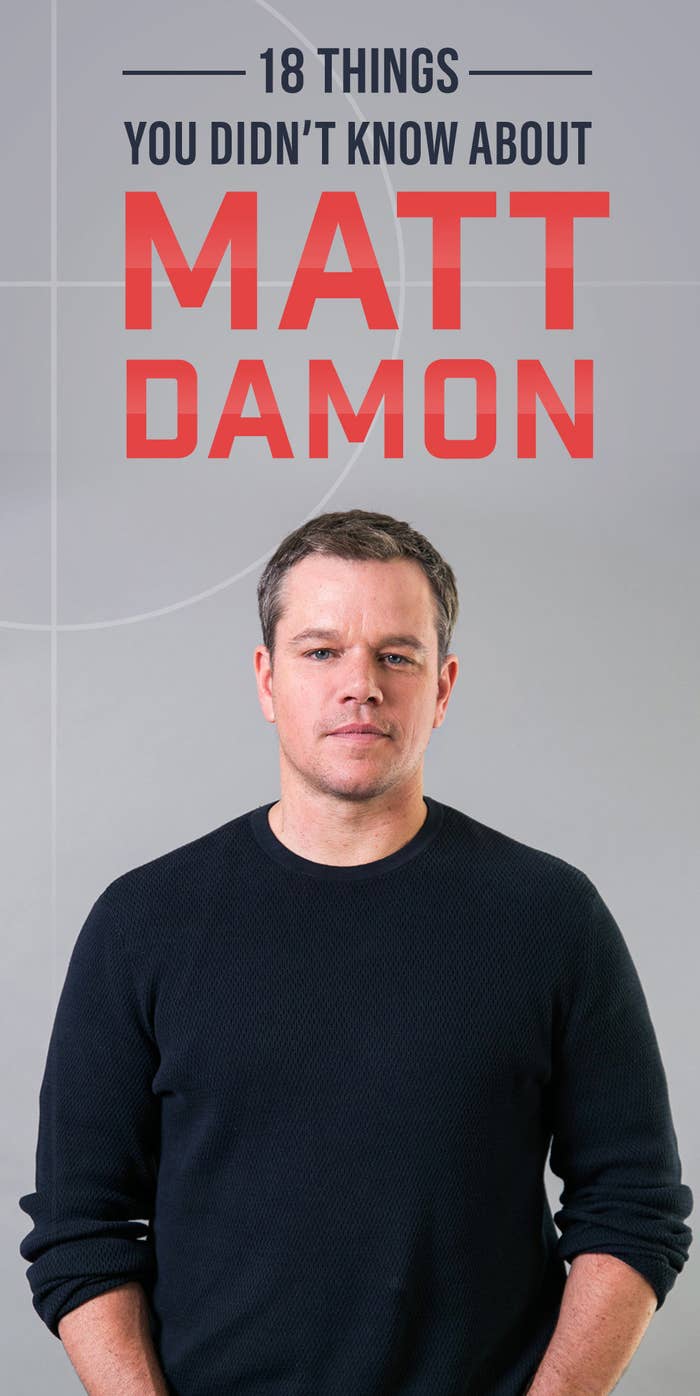 18 Things Youve Always Wanted To Know About Matt Damon 18 Things Youve Always Wanted To Know About Matt Damon