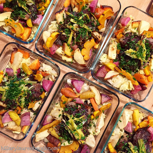 These perfectly roasted vegetables.