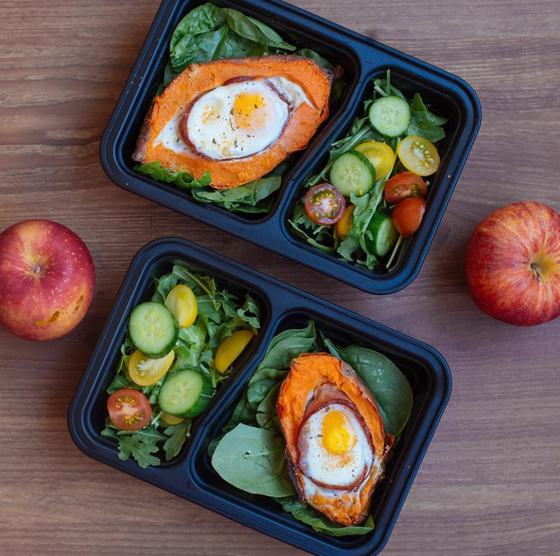 These eggs in sweet potato holes that are too damn cute.