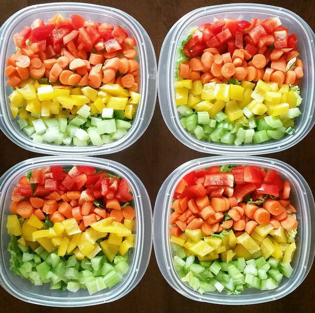 These colorful veggies.