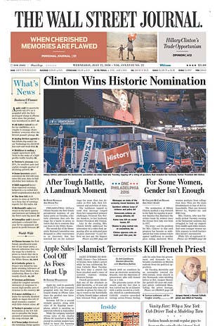 People Are Mad Hillary Was Left Off Some Front Pages After Making