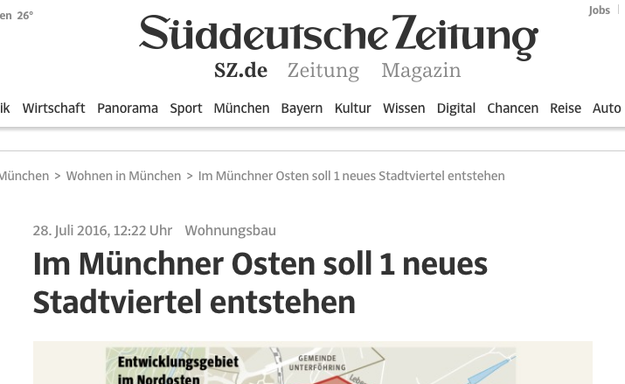 Und bei der Süddeutschen Zeitung so: