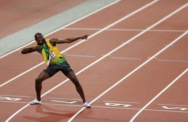 The appropriately named man who may just be the greatest sprinter who's ever lived also has an awesome personality. Win-win! He proved himself to be fast AF, classy, fun, able to come up with a sweet signature pose, and, uh, an inspiration to farmers? Sure.