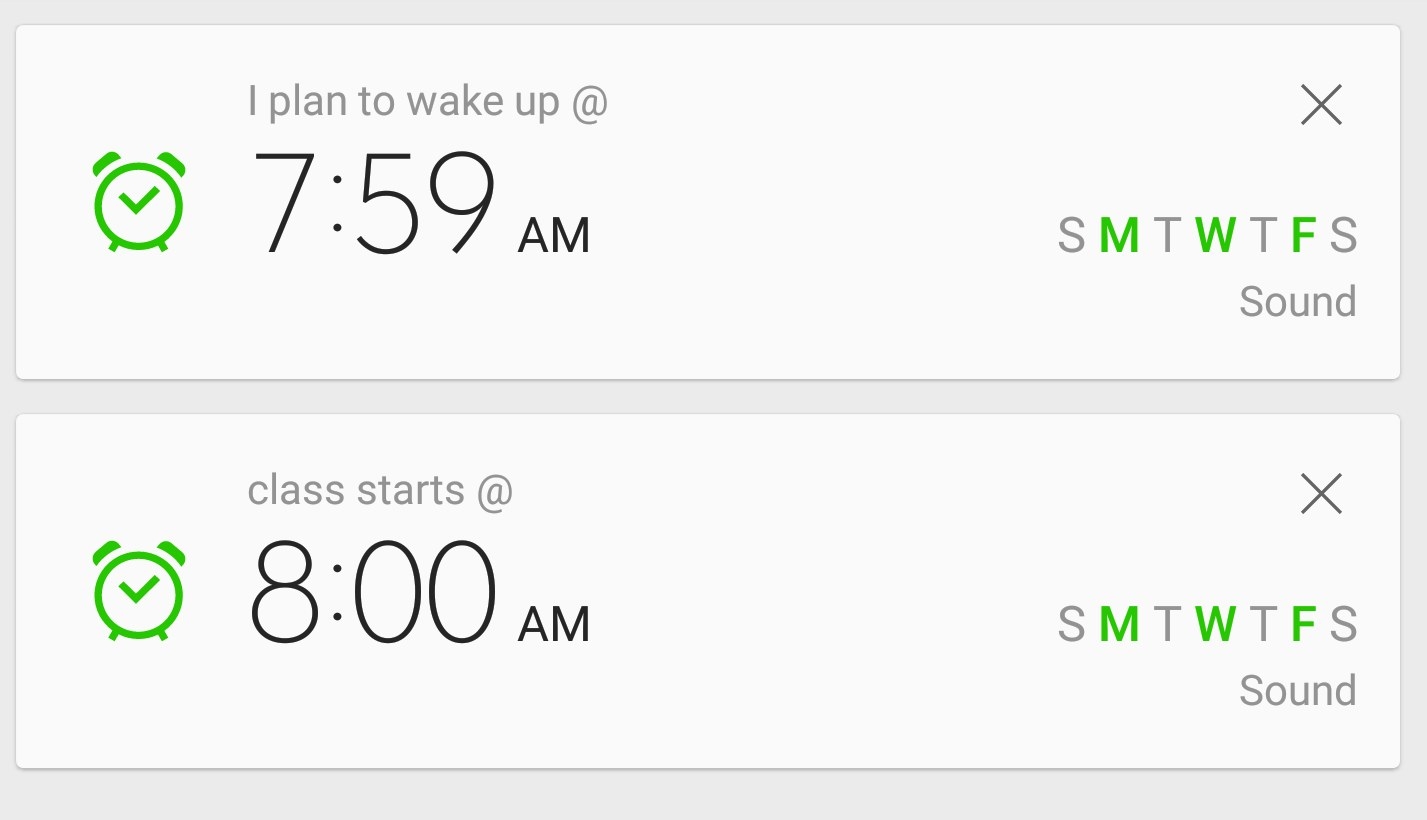 Look at your class schedule. How early will you need to wake up in order to get to class on time – and without breaking a sweat? Sleep, like attendance, is required. Get to bed on time to make sure you’re fresh as a spring daisy for classes.